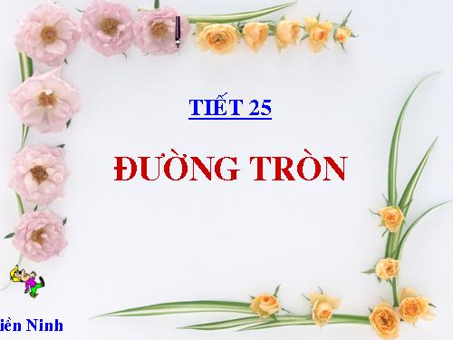 Chương II. §8. Đường tròn