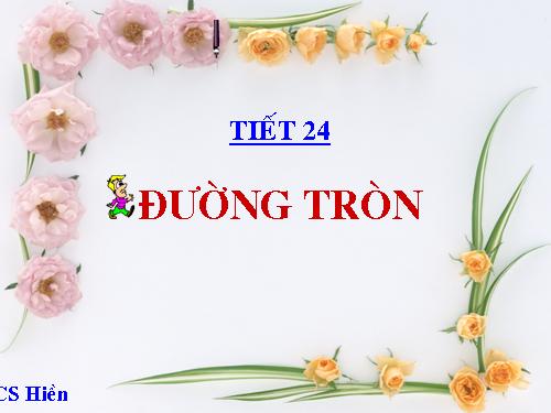 Chương II. §8. Đường tròn