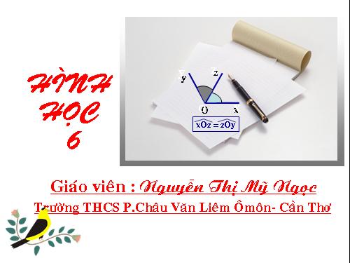 Chương II. §6. Tia phân giác của góc