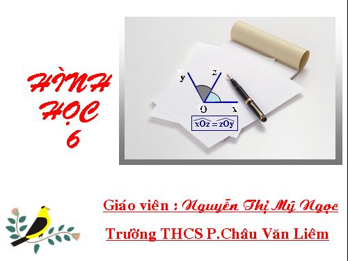 Chương II. §6. Tia phân giác của góc