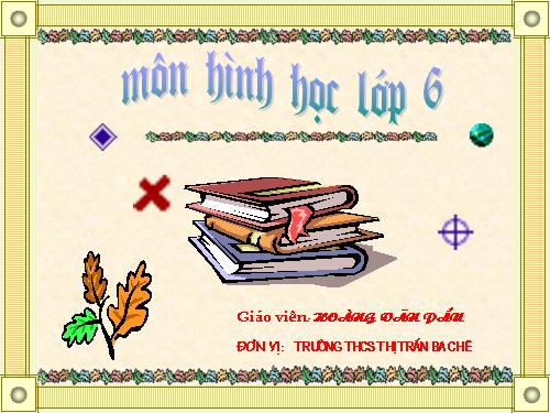 Chương II. §6. Tia phân giác của góc