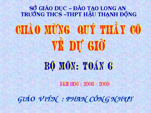 Chương I. §6. Đoạn thẳng