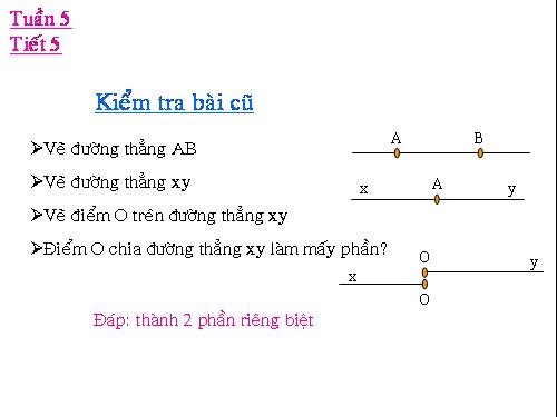 Chương I. §5. Tia