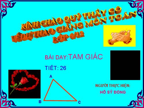 Chương II. §9. Tam giác