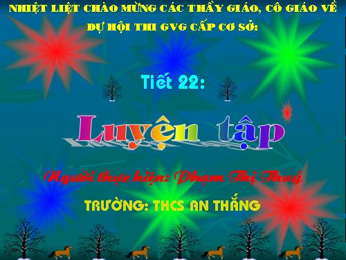 Các bài Luyện tập