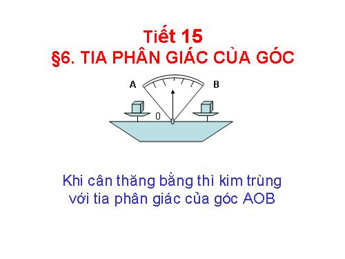 Chương II. §6. Tia phân giác của góc