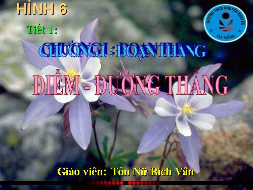 Chương I. §1. Điểm. Đường thẳng