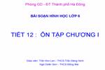 Ôn tập Chương I. Đoạn thẳng