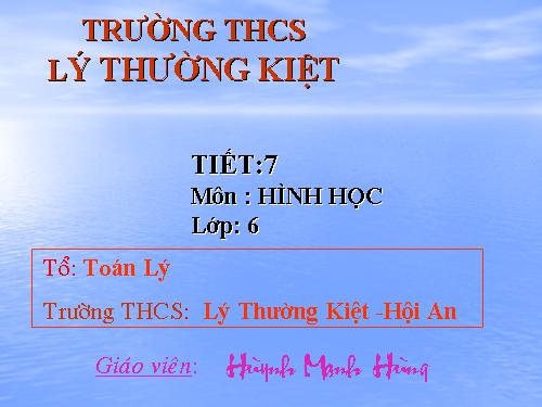 Chương I. §6. Đoạn thẳng