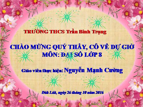 Chương I. §10. Chia đơn thức cho đơn thức