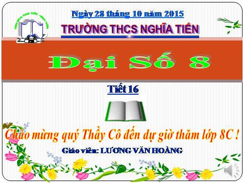 Chương I. §11. Chia đa thức cho đơn thức