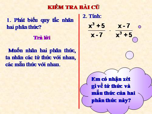 Chương II. §8. Phép chia các phân thức đại số