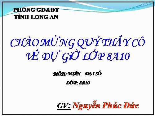 Chương II. §2. Tính chất cơ bản của phân thức