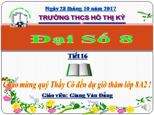 Chương I. §11. Chia đa thức cho đơn thức