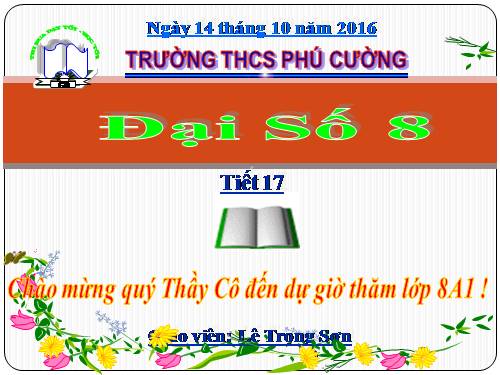 Chương I. §11. Chia đa thức cho đơn thức