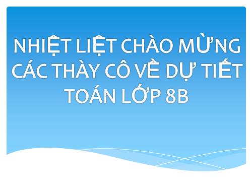 Chương IV. §4. Bất phương trình bậc nhất một ẩn