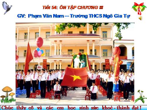 Ôn tập Chương III. Phương trình bậc nhất một ẩn