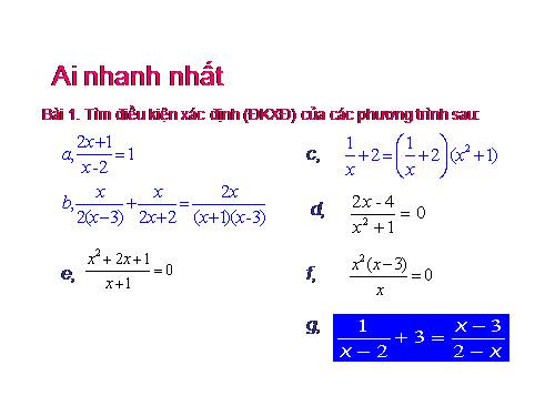 Chương III. §5. Phương trình chứa ẩn ở mẫu