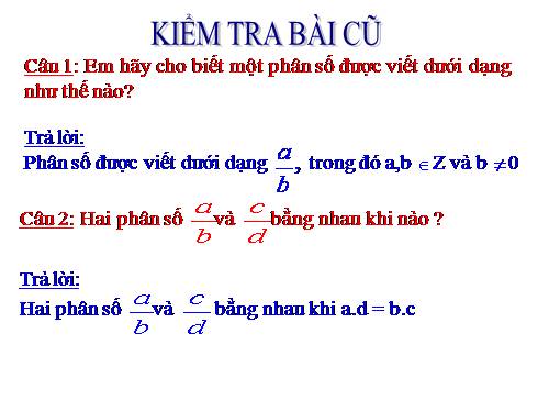 Chương II. §1. Phân thức đại số