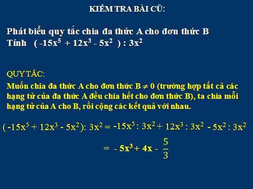 Chương I. §12. Chia đa thức một biến đã sắp xếp