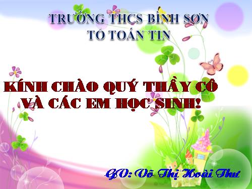 Chương II. §5. Phép cộng các phân thức đại số