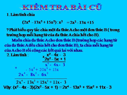 Chương I. §12. Chia đa thức một biến đã sắp xếp