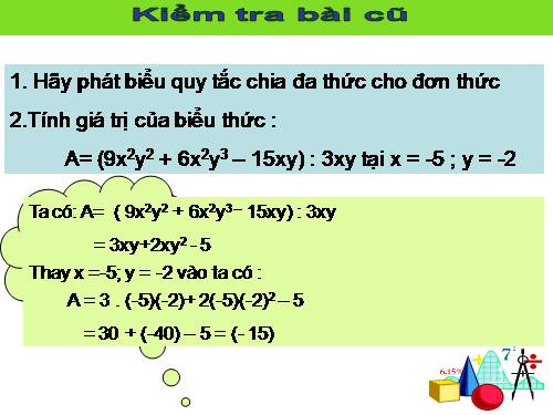 Chương I. §12. Chia đa thức một biến đã sắp xếp