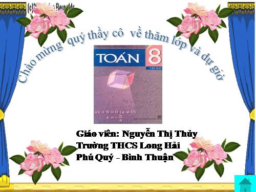 Chương IV. §4. Bất phương trình bậc nhất một ẩn