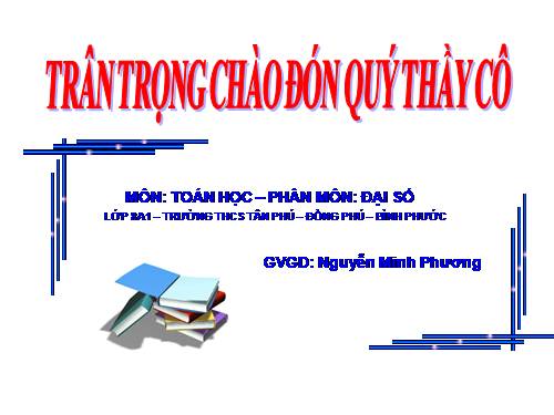 Chương IV. §4. Bất phương trình bậc nhất một ẩn