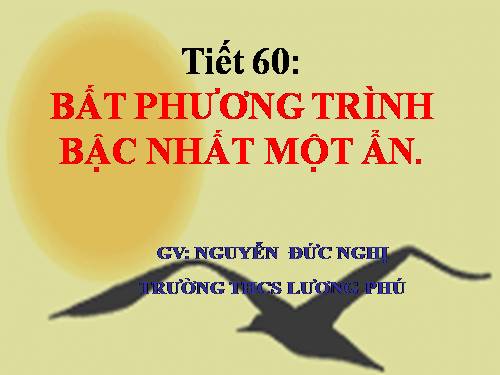 Ôn tập Chương IV. Bất phương trình bậc nhất một ẩn