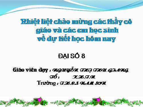 Chương II. §1. Phân thức đại số