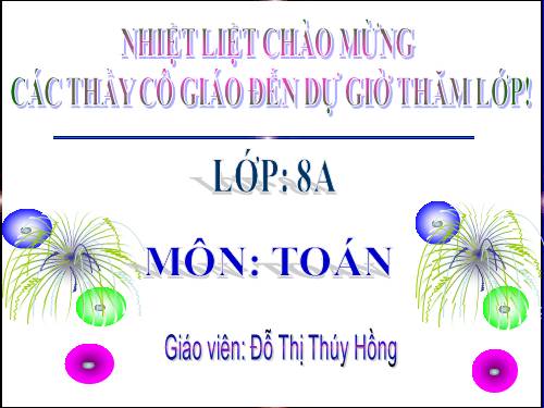 Chương I. §11. Chia đa thức cho đơn thức