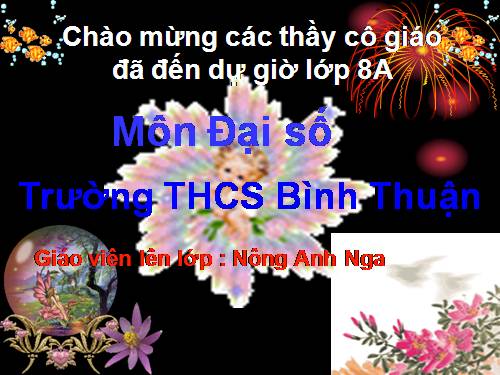 Chương I. §11. Chia đa thức cho đơn thức