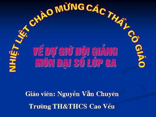 Chương III. §3. Phương trình đưa được về dạng ax + b = 0