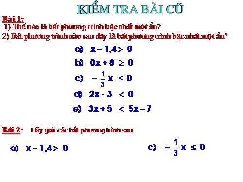 Chương IV. §4. Bất phương trình bậc nhất một ẩn