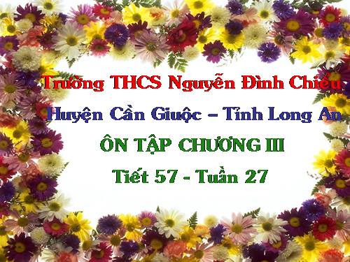 Ôn tập Chương III. Phương trình bậc nhất một ẩn