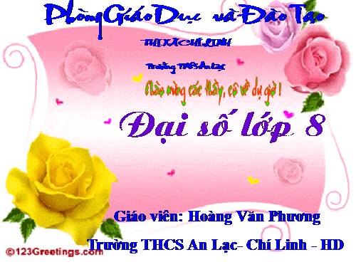 Chương III. §7. Giải bài toán bằng cách lập phương trình (tiếp)