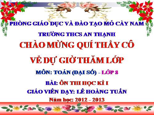 Ôn tập Chương II. Phân thức đại số