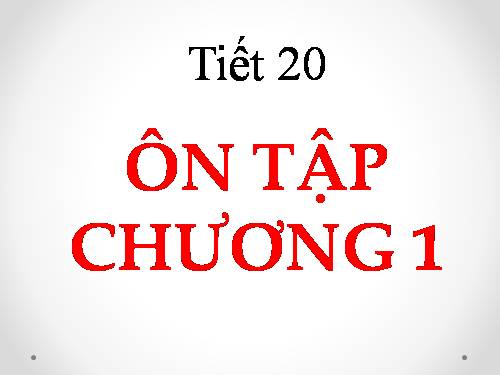 Ôn tập Chương I. Phép nhân và phép chia các đa thức