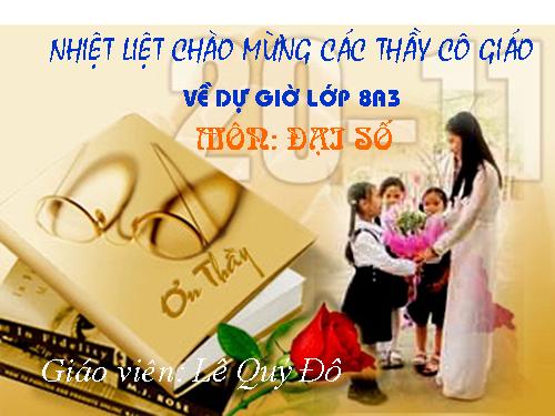 Chương II. §1. Phân thức đại số