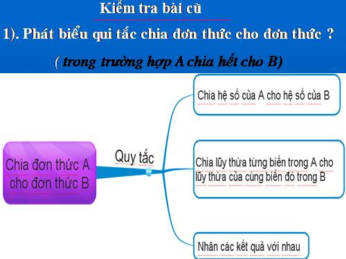 Chương I. §11. Chia đa thức cho đơn thức