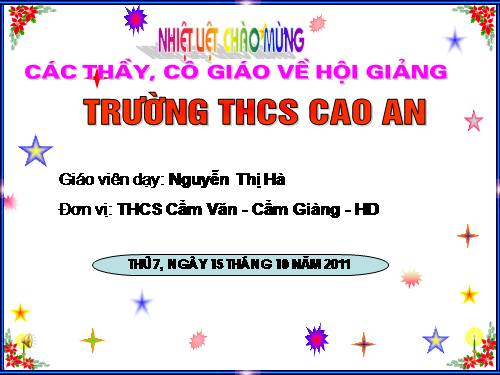 Các bài Luyện tập