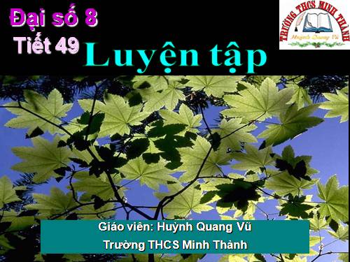 Các bài Luyện tập