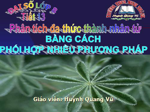 Chương I. §9. Phân tích đa thức thành nhân tử bằng cách phối hợp nhiều phương pháp