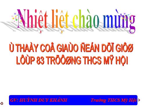 Chương IV. §1. Liên hệ giữa thứ tự và phép cộng