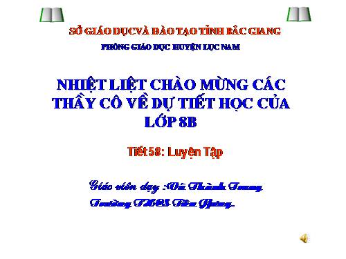 Các bài Luyện tập