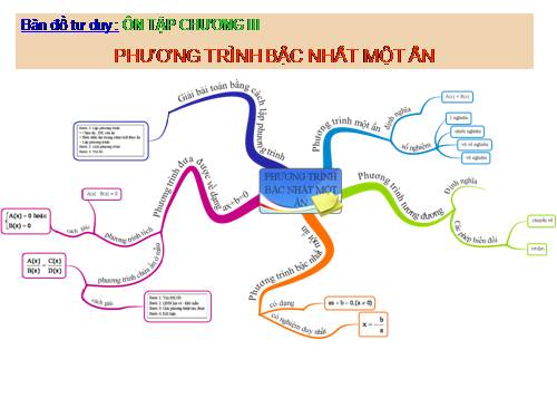 Ôn tập Chương III. Phương trình bậc nhất một ẩn