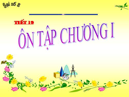 Ôn tập Chương I. Phép nhân và phép chia các đa thức