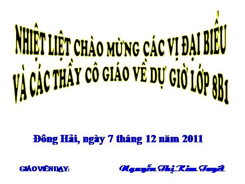 Các bài Luyện tập