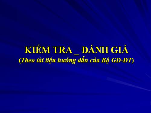 Kiểm tra đánh giá THCS